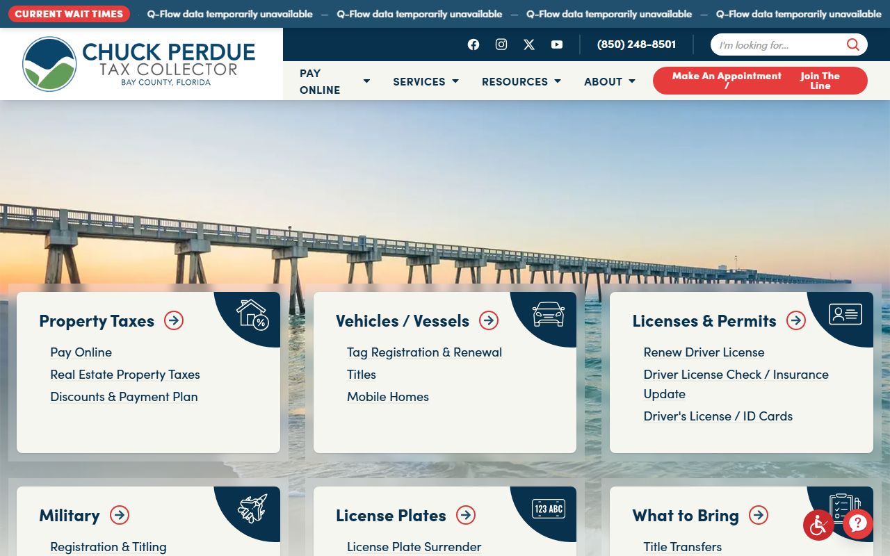 Bay County Tax Collector official website